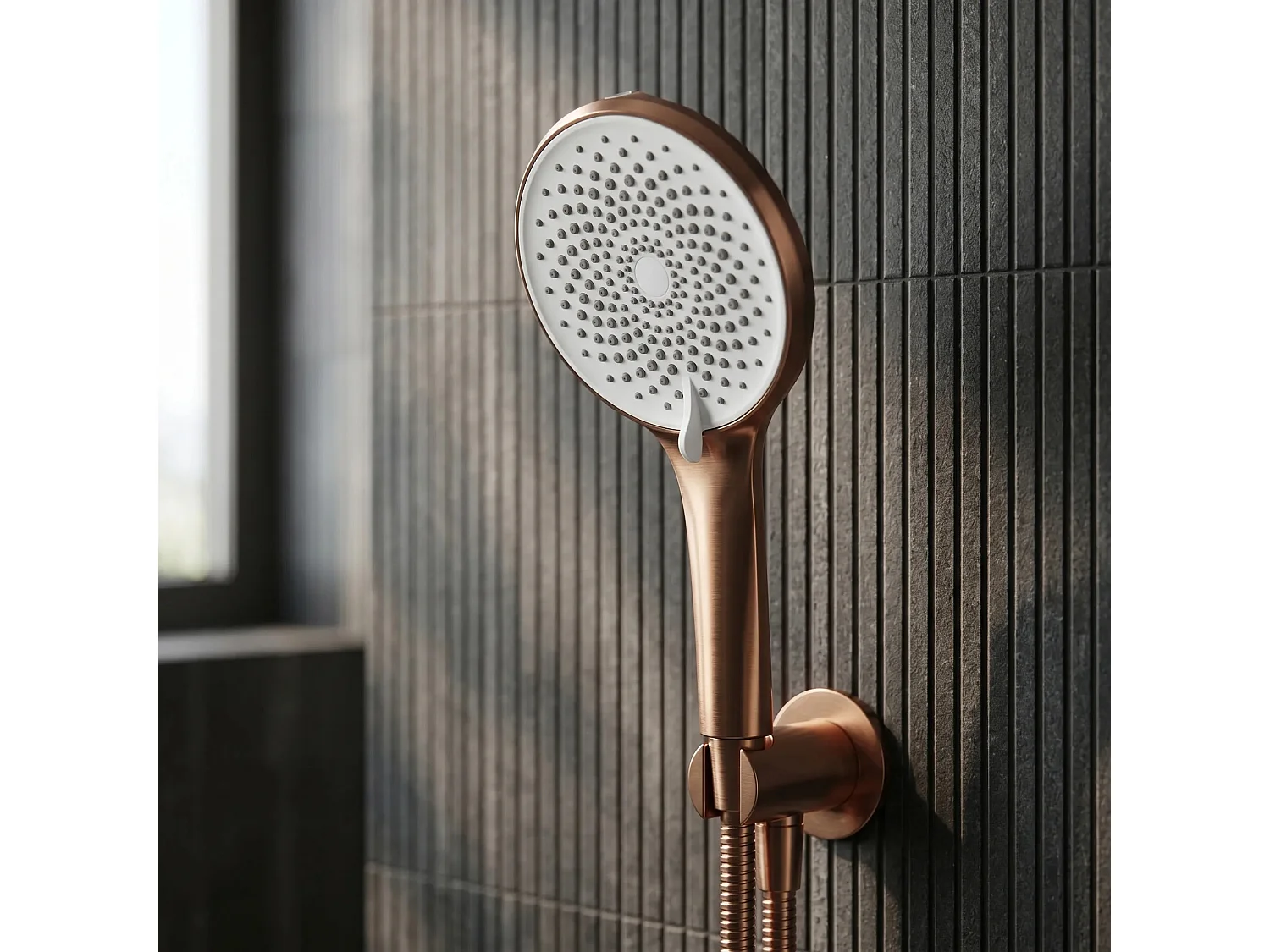 Mão De Chuveiro Rea Js-020Brg Brush Copper
