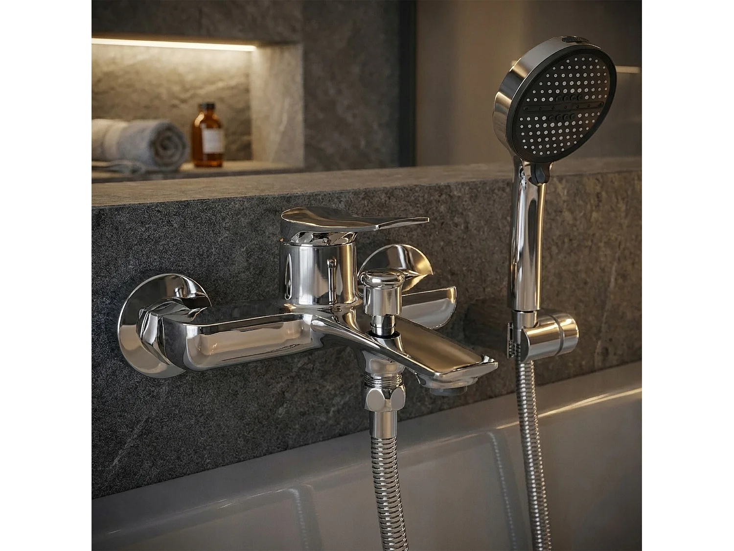 Mangueira De Chuveiro Rea Js-016 150 Cm Chrome