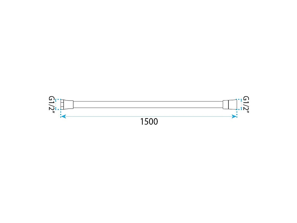 Mangueira De Chuveiro Rea Js-017 150 Cm Chrome
