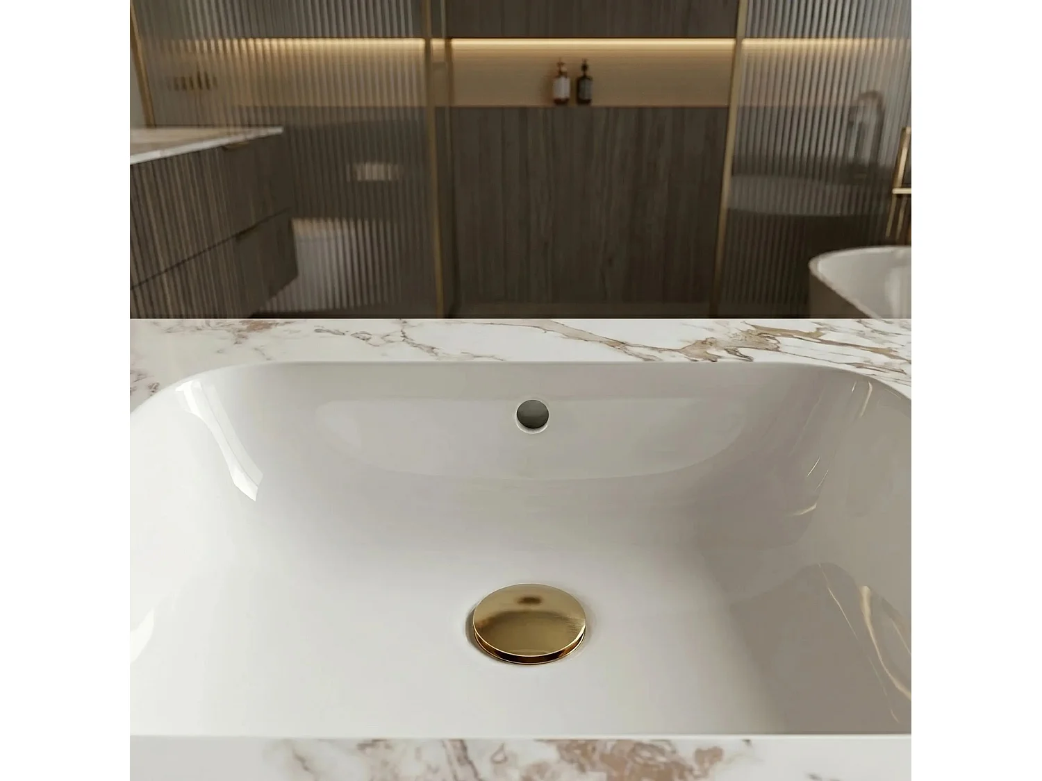Lavabo Mural Rea Aresa Cold Jade 70 White