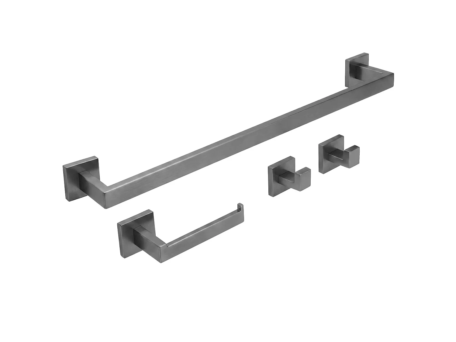 Ensemble De Cintres De Salle De Bain Rea Rio Titanium