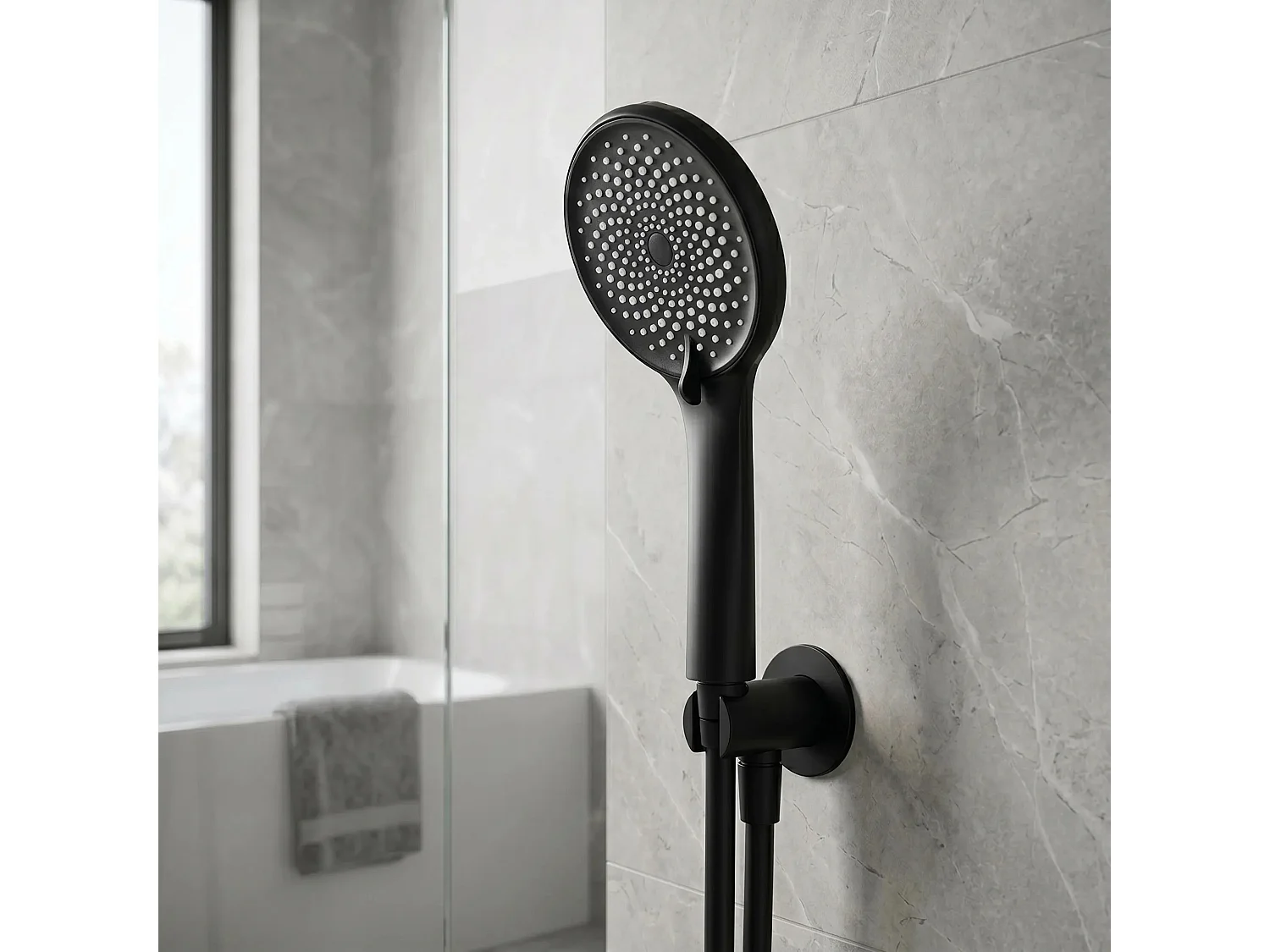 Mão De Chuveiro Rea Js-020B Black