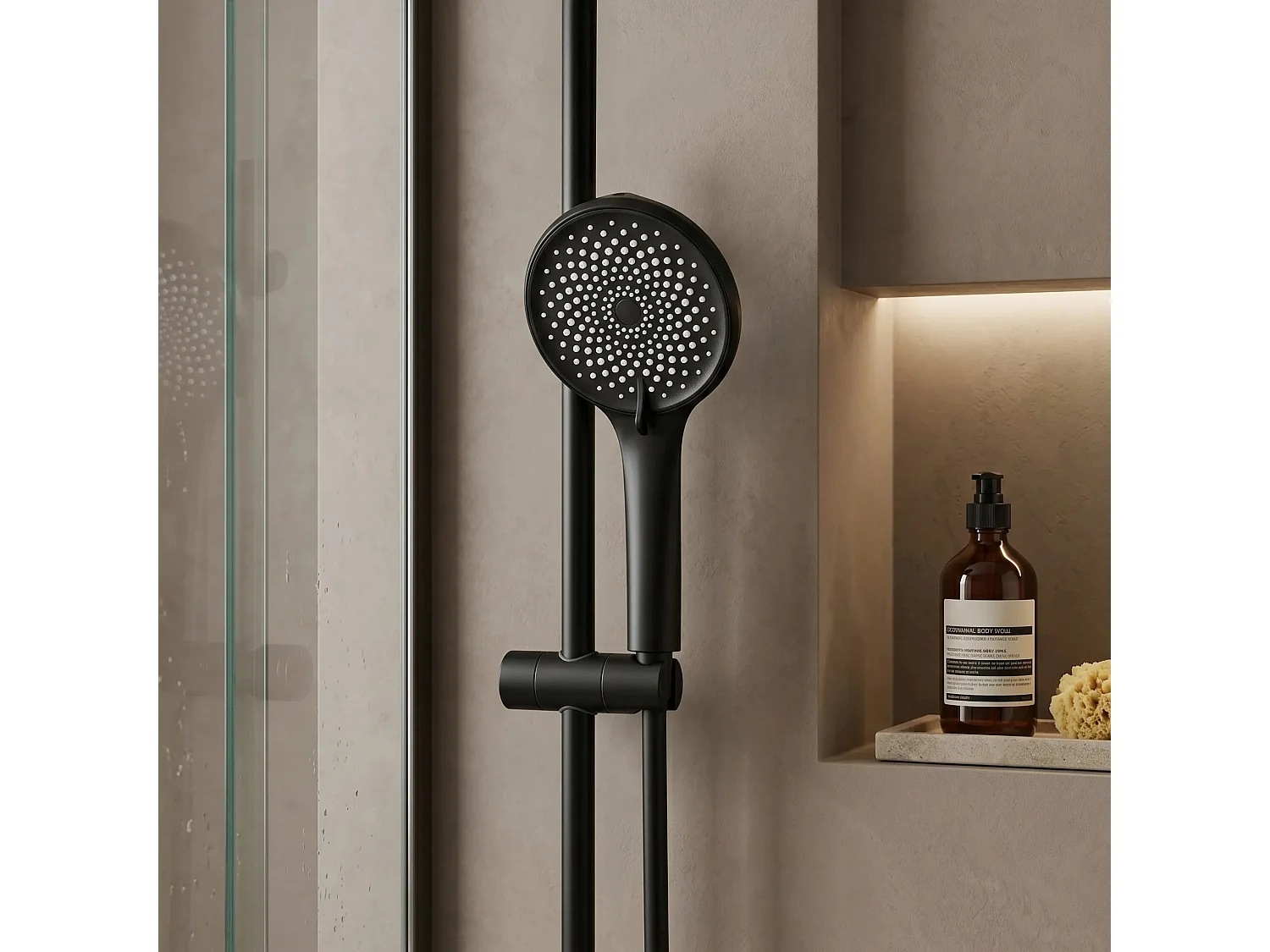 Mão De Chuveiro Rea Js-020B Black