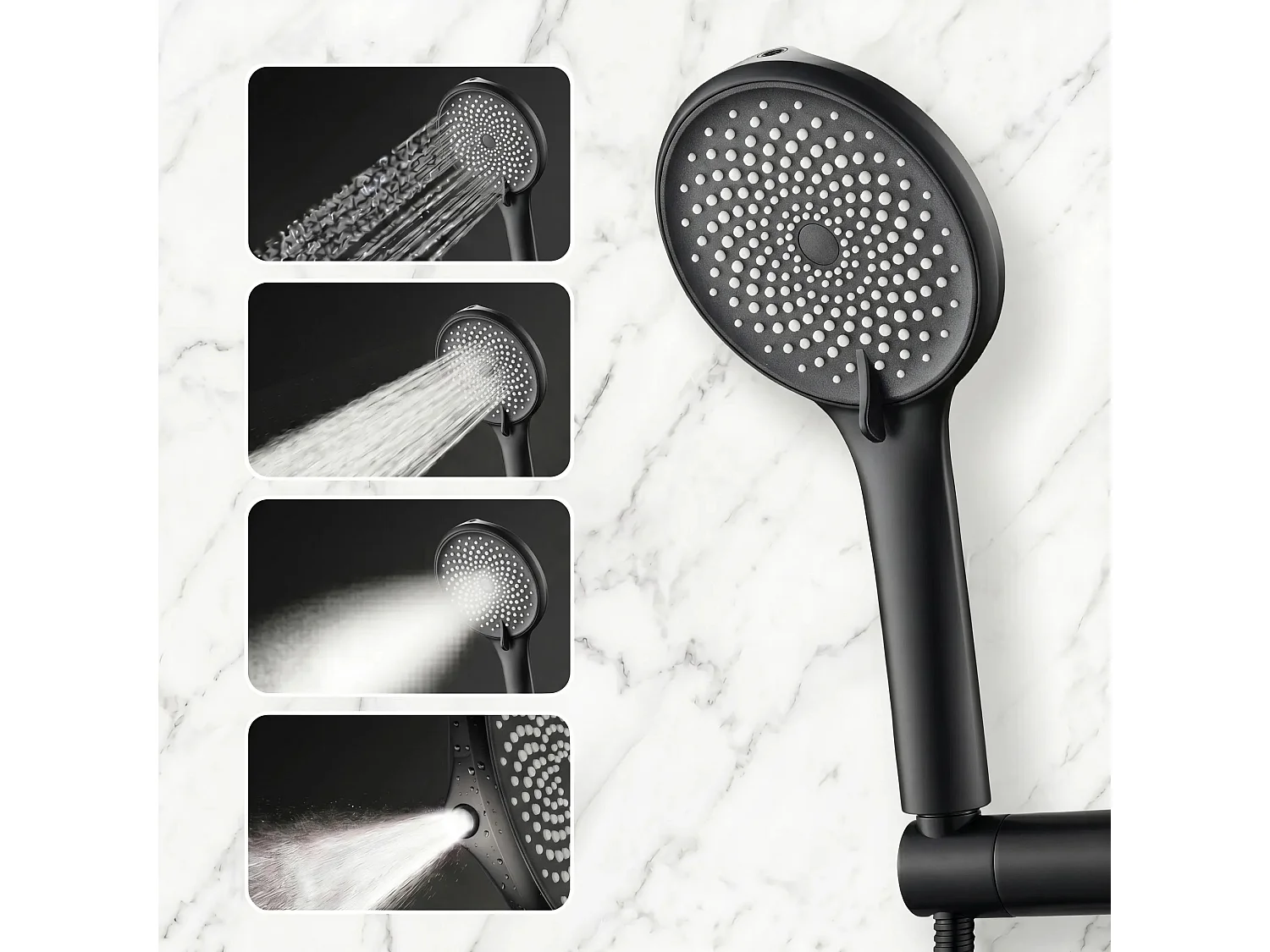 Mão De Chuveiro Rea Js-020B Black
