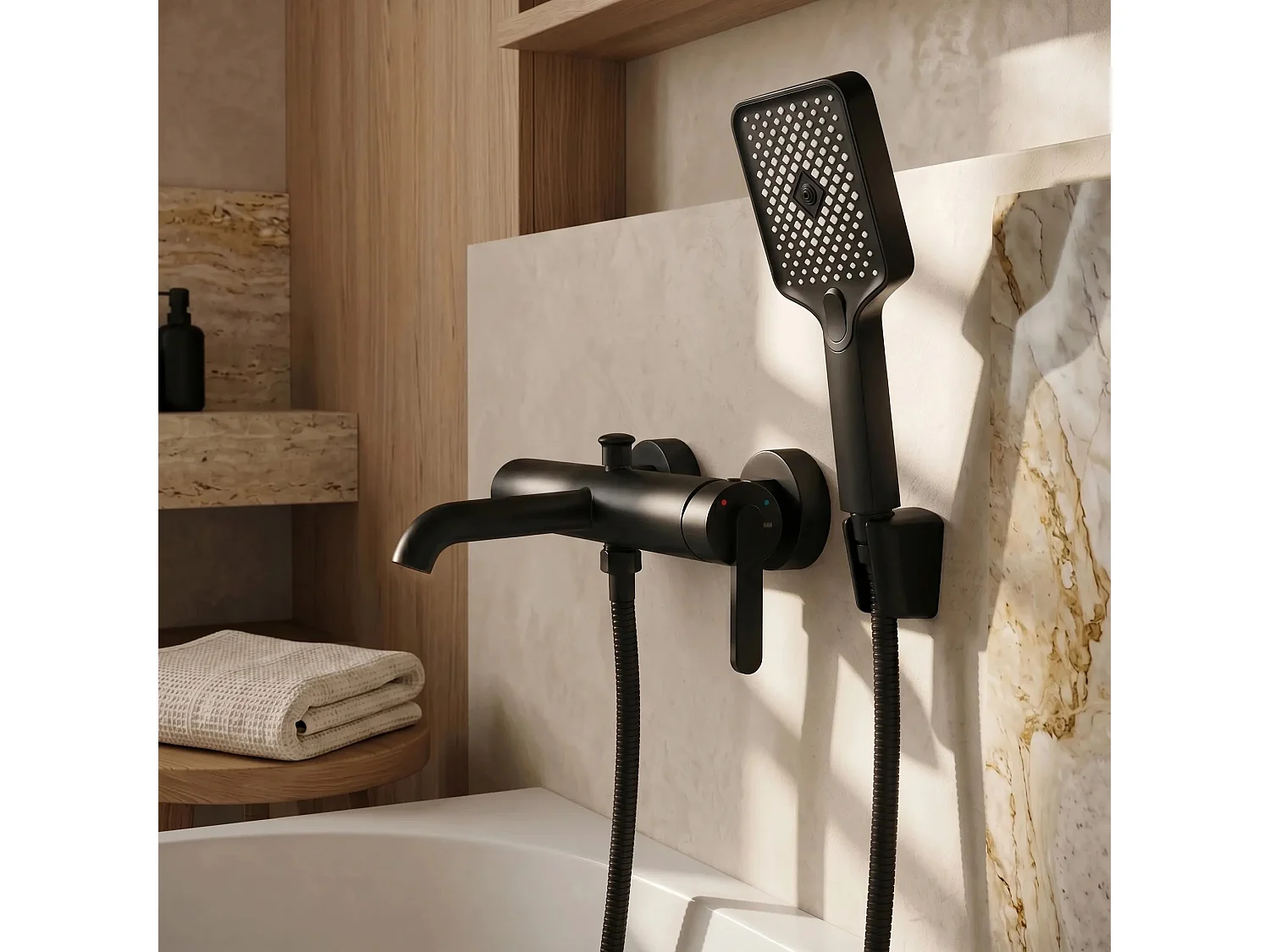 Mão De Chuveiro Rea Js-031B Black