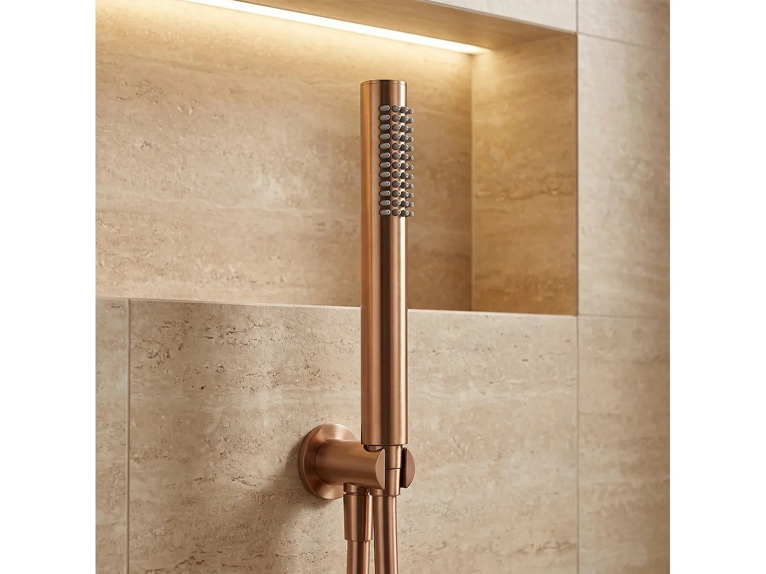 Mão De Chuveiro Rea Js-018Brg Brush Copper