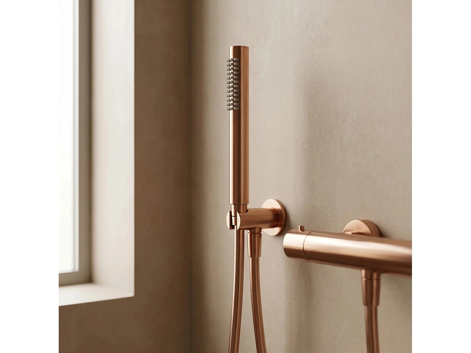 Mão De Chuveiro Rea Js-018Brg Brush Copper
