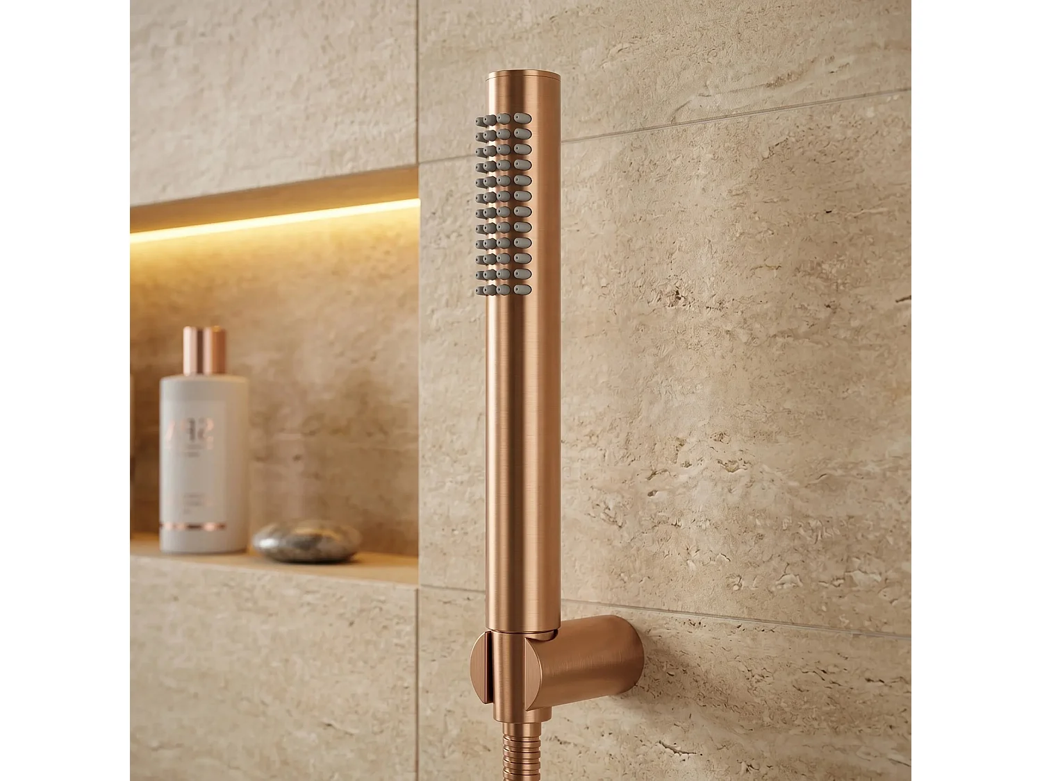 Mão De Chuveiro Rea Js-018Brg Brush Copper