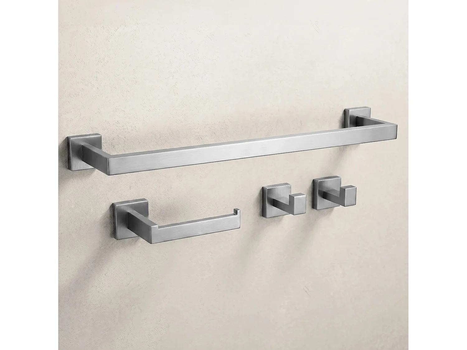 Ensemble De Cintres De Salle De Bain Rea Rio Brush Nickel