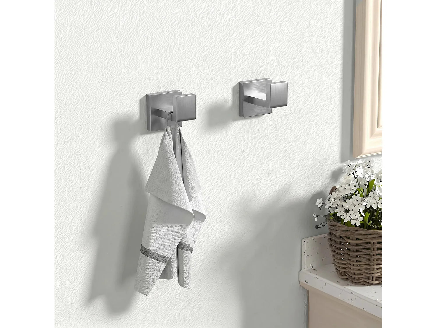 Ensemble De Cintres De Salle De Bain Rea Rio Brush Nickel