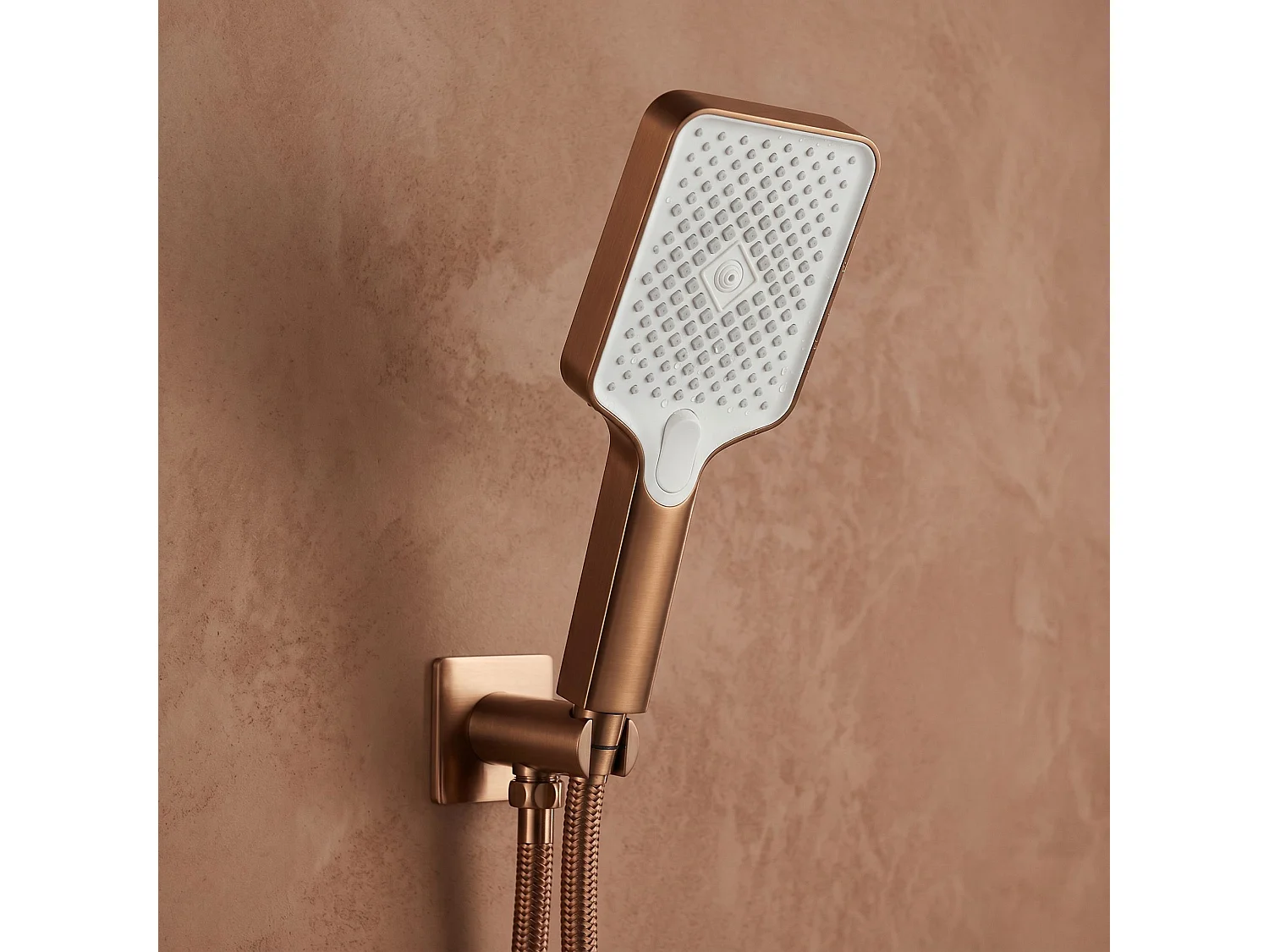 Mão De Chuveiro Rea Js-031Brg Brush Copper