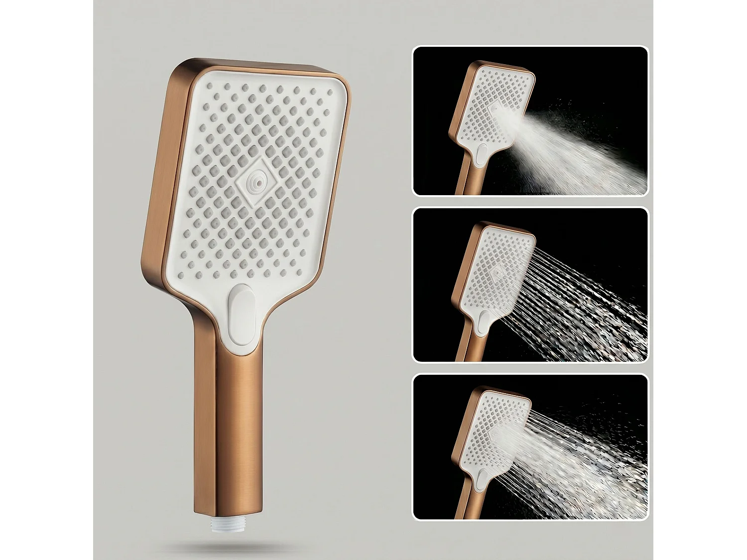 Mão De Chuveiro Rea Js-031Brg Brush Copper