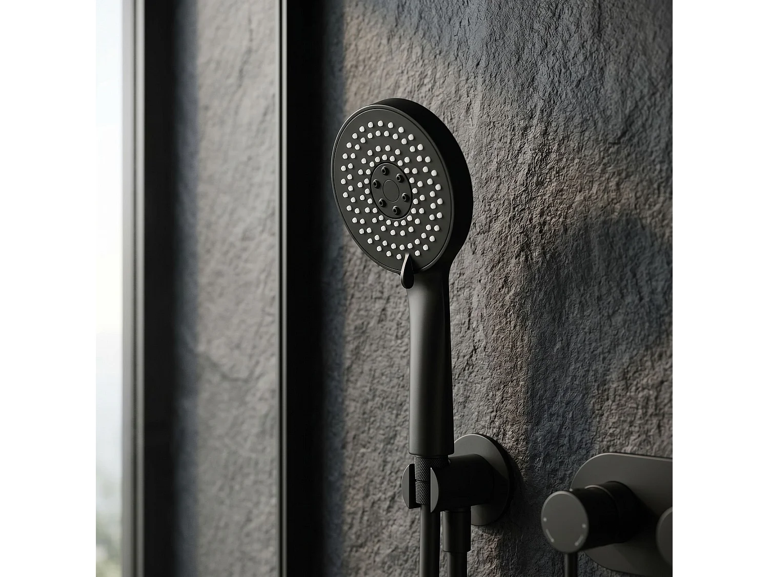 Mão De Chuveiro Rea Js-019B Black