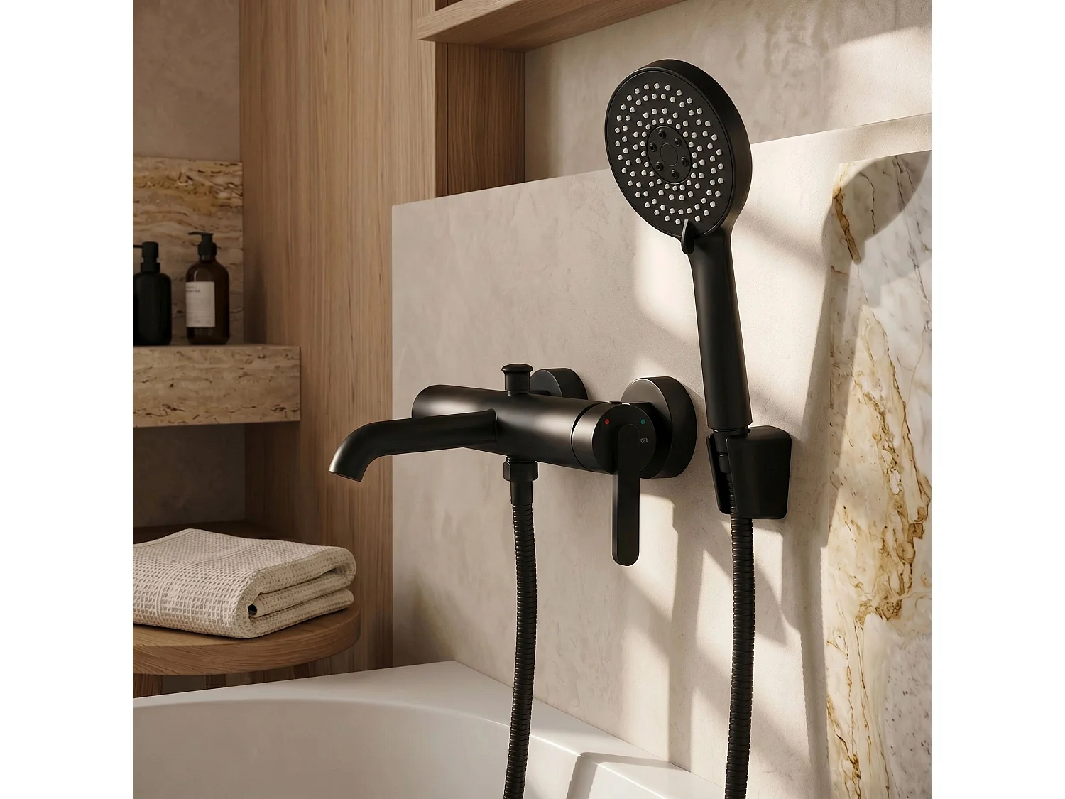 Mão De Chuveiro Rea Js-019B Black
