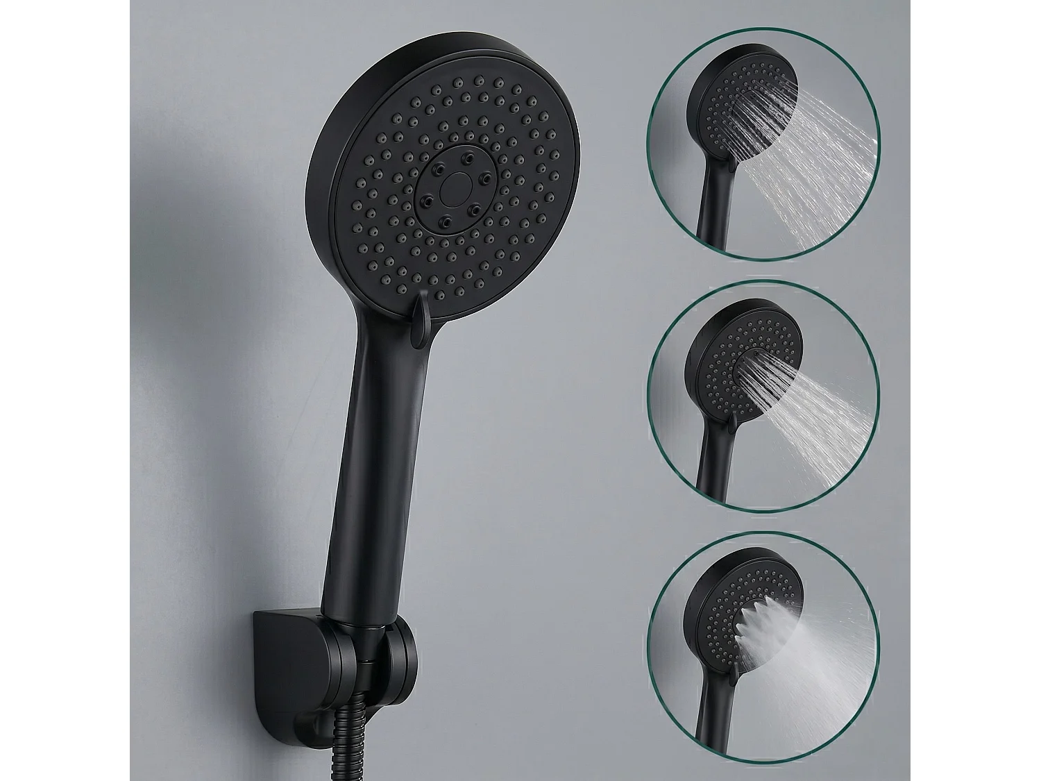 Mão De Chuveiro Rea Js-019B Black