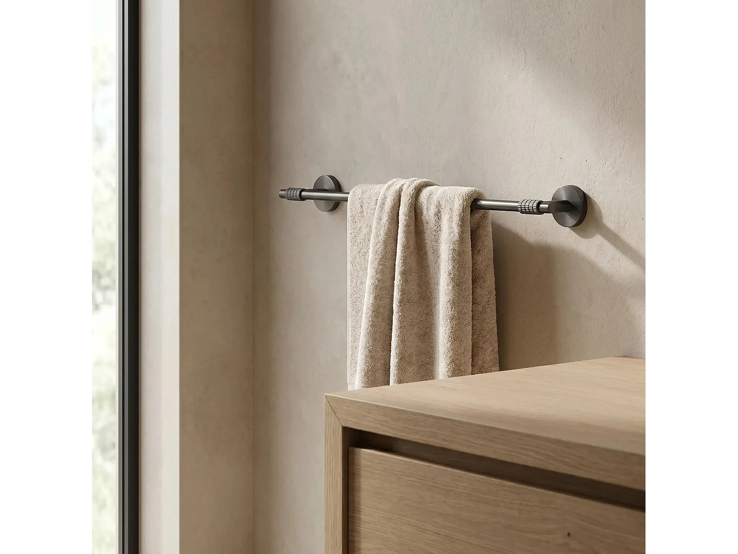 Cintre De Salle De Bain Rea Riwon 29101 Titanium