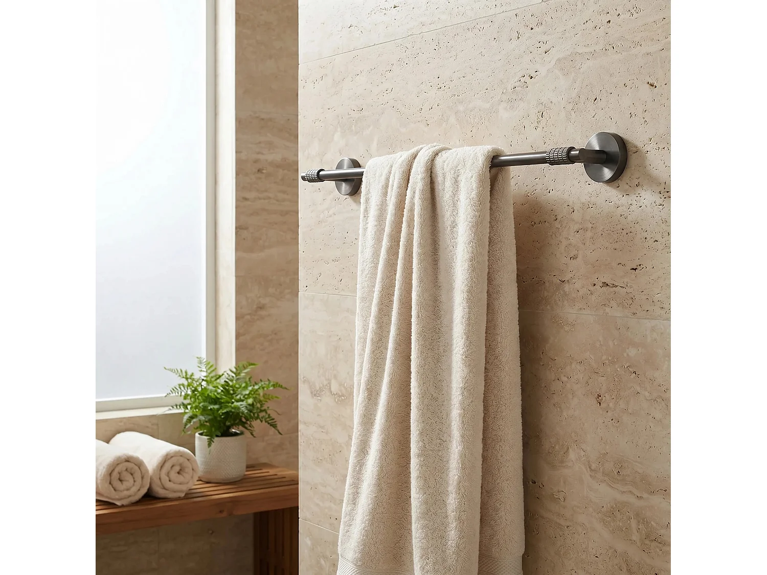 Cintre De Salle De Bain Rea Riwon 29101 Titanium