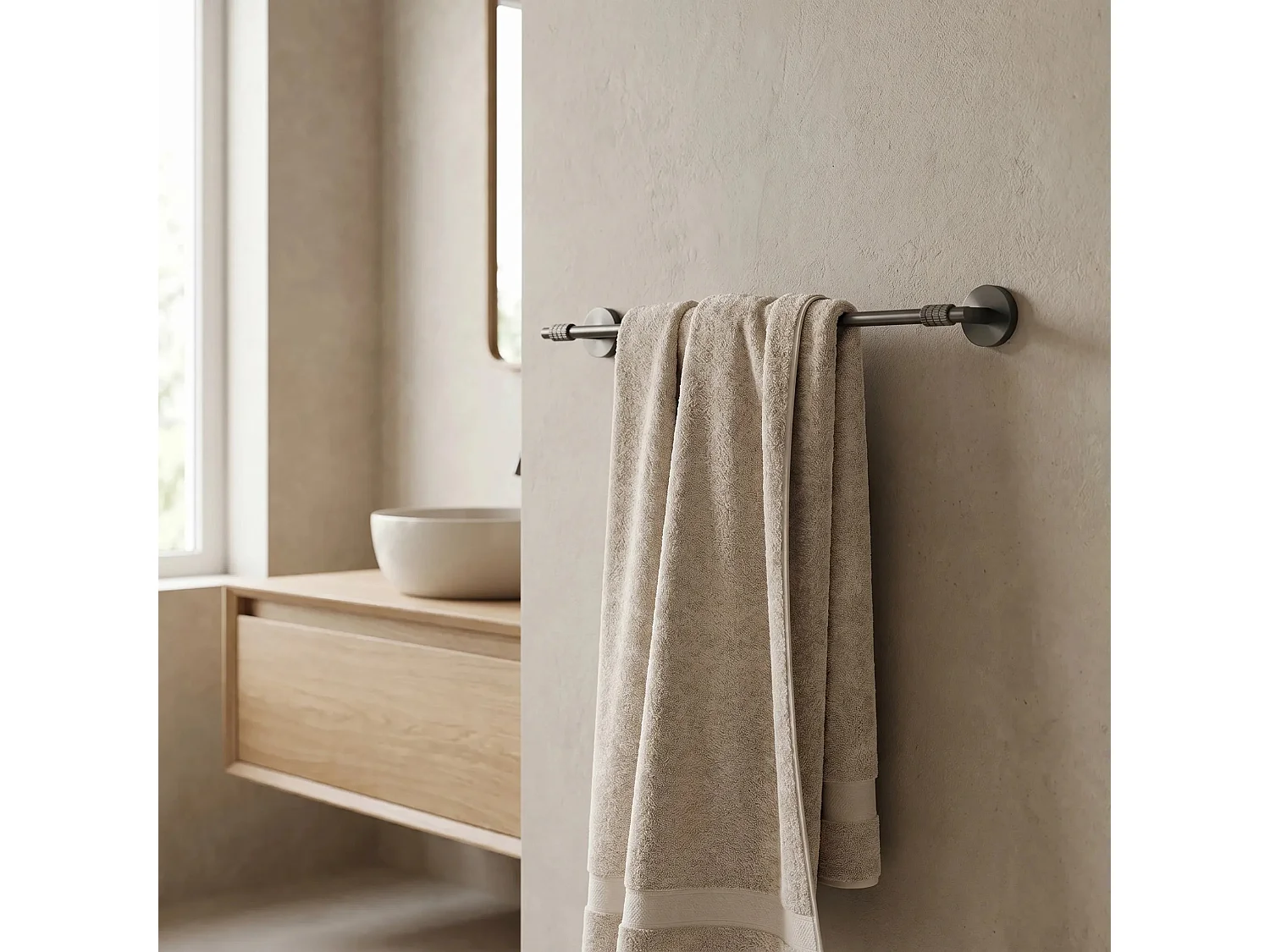 Cintre De Salle De Bain Rea Riwon 29101 Titanium