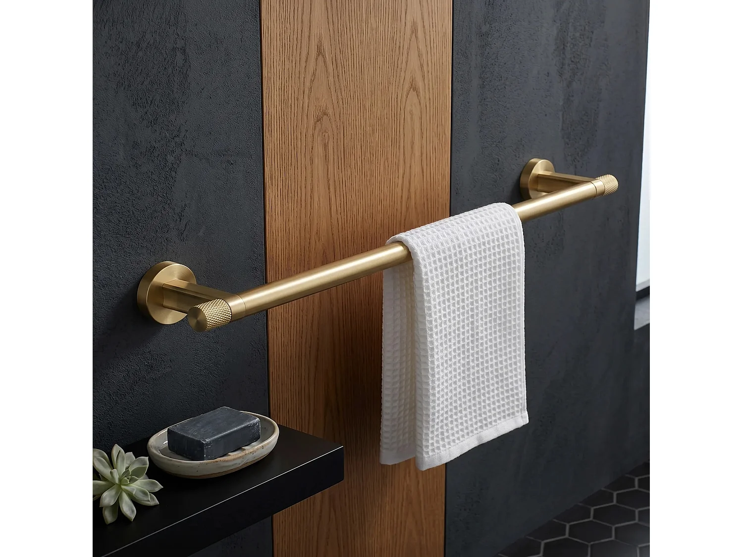 Badeværelsesbøjle Rea Ori 39101 Brush Gold