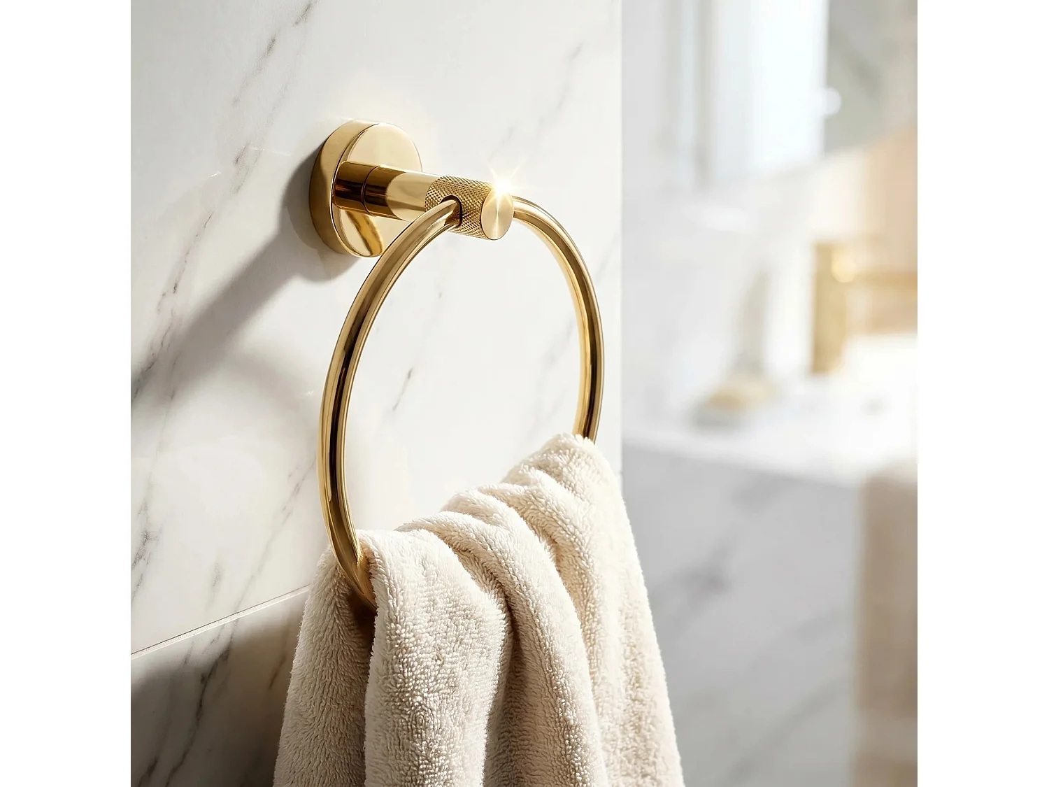 Cintre De Salle De Bain Rea 6610 Modern Gold