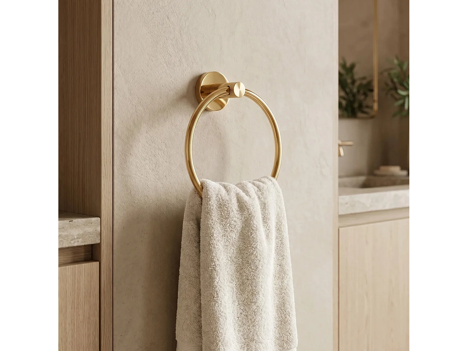 Cintre De Salle De Bain Rea 6610 Modern Gold
