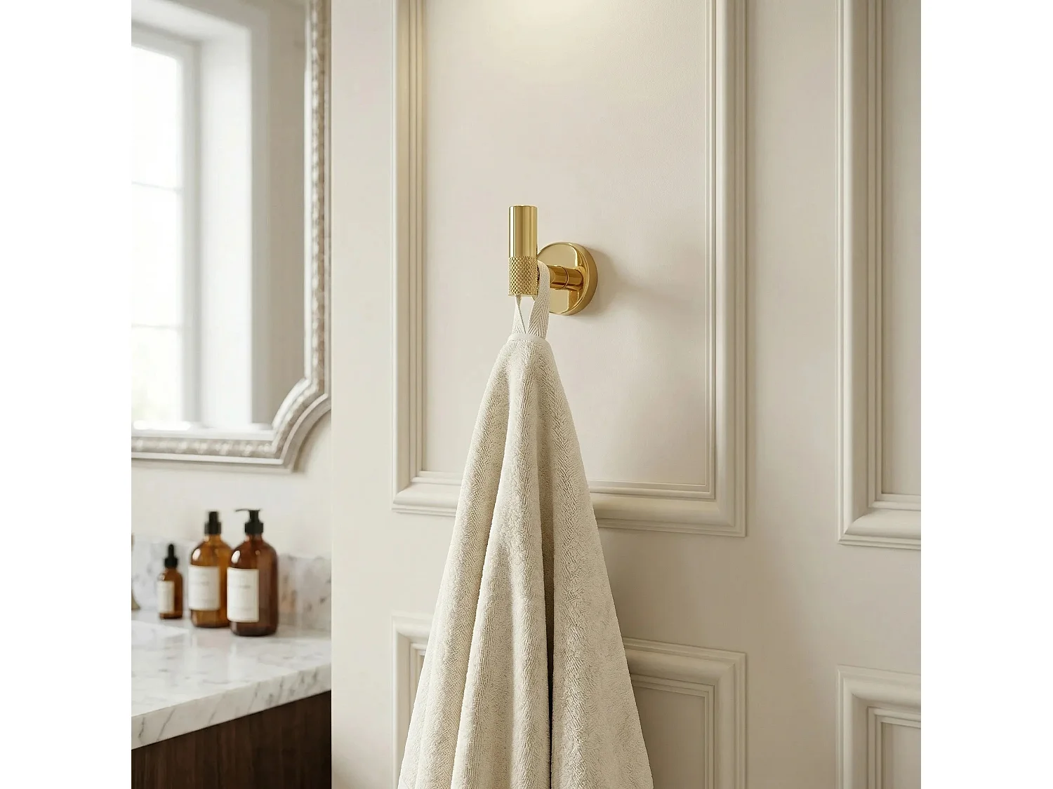 Cintre De Salle De Bain Rea 6606 Modern Gold