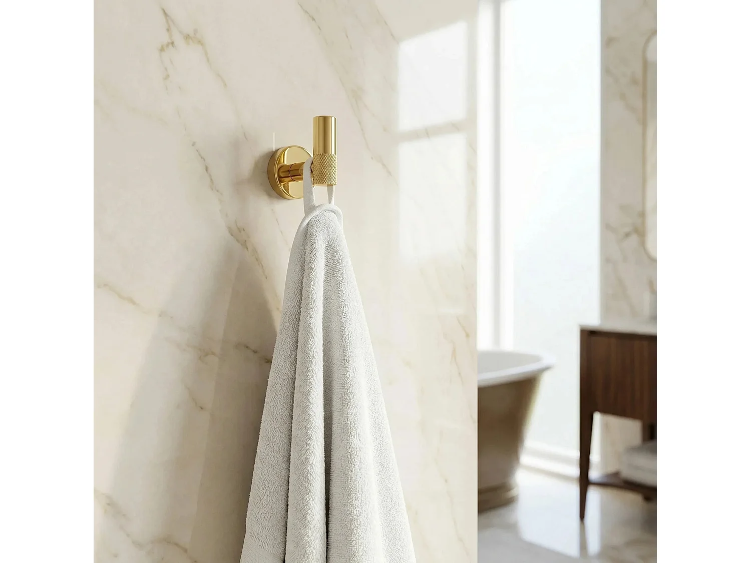 Cintre De Salle De Bain Rea 6606 Modern Gold