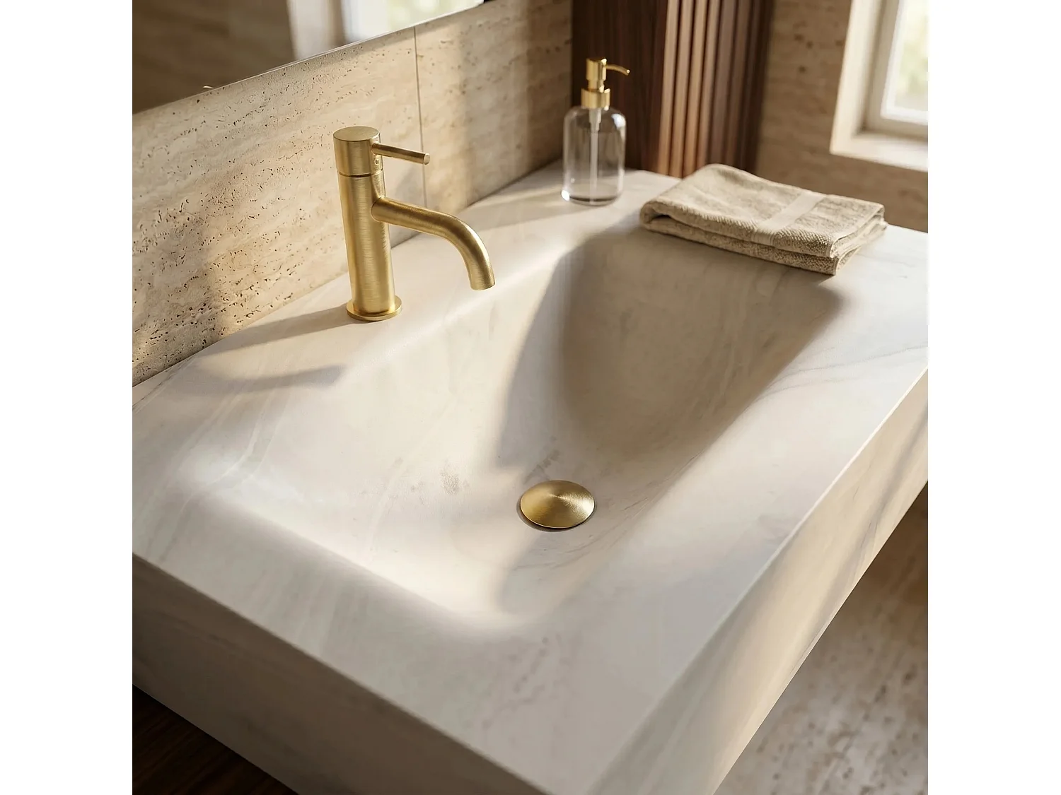 Lavabo Mural Rea Apollo Gran Cloud Sky 70 White