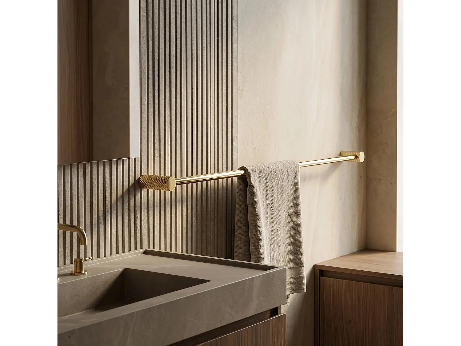 Porte-Serviette Rea Otto A62301G Gold