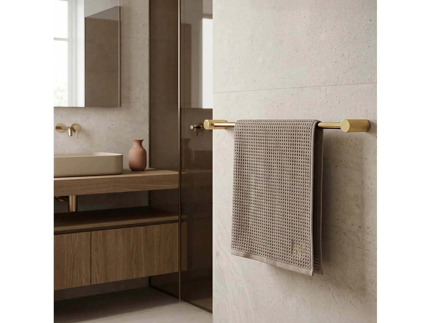 Porte-Serviette Rea Otto A62301G Gold