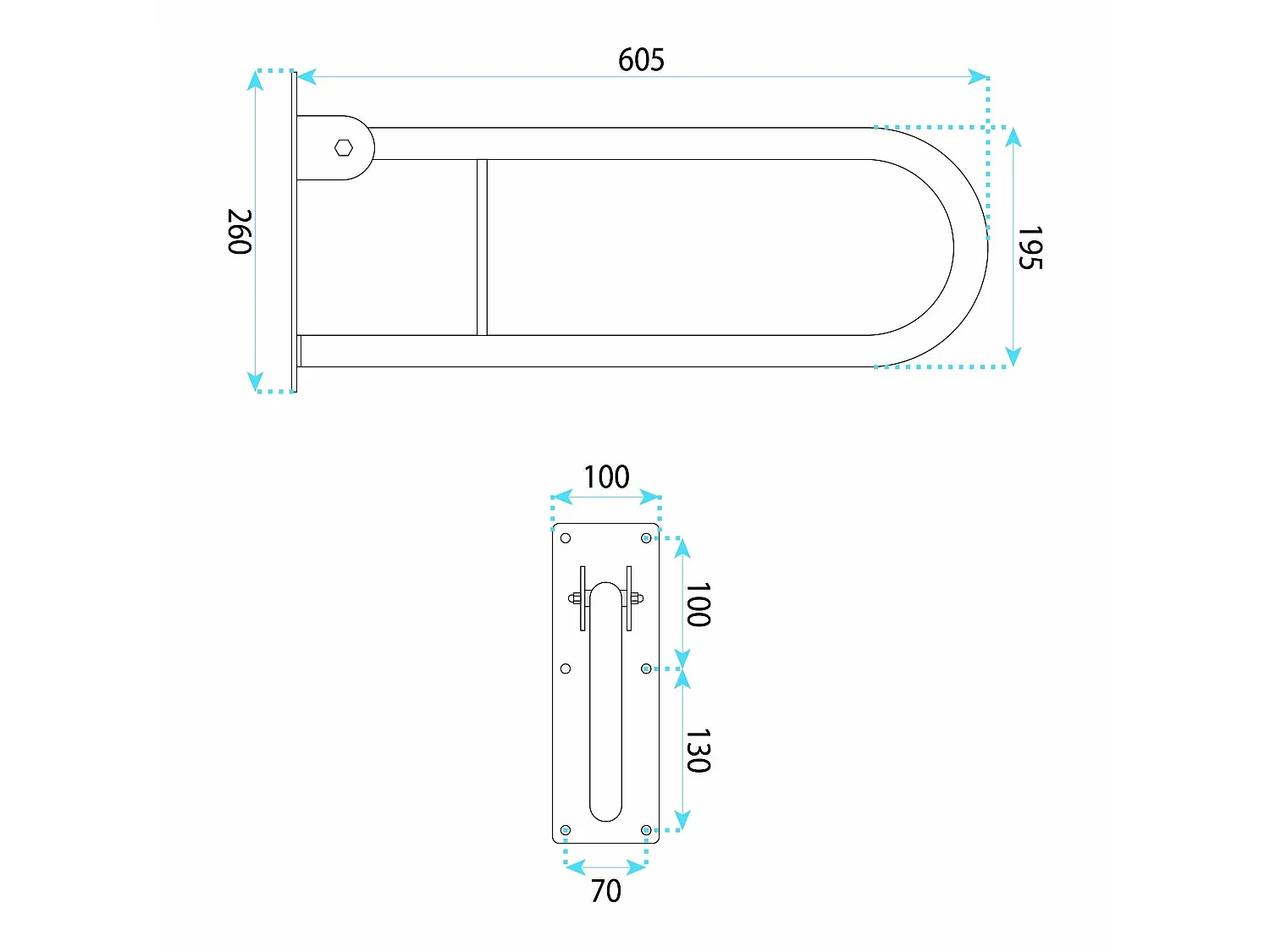 Porte-Serviettes Rea 106 Chrome