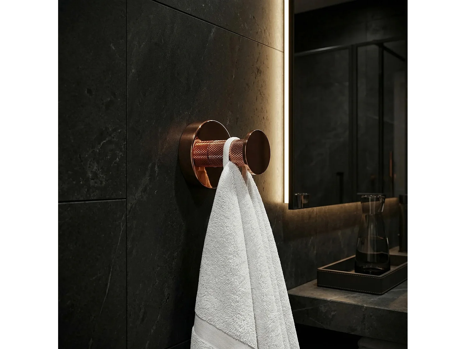 Cintre De Salle De Bain Rea 6606 Modern Copper