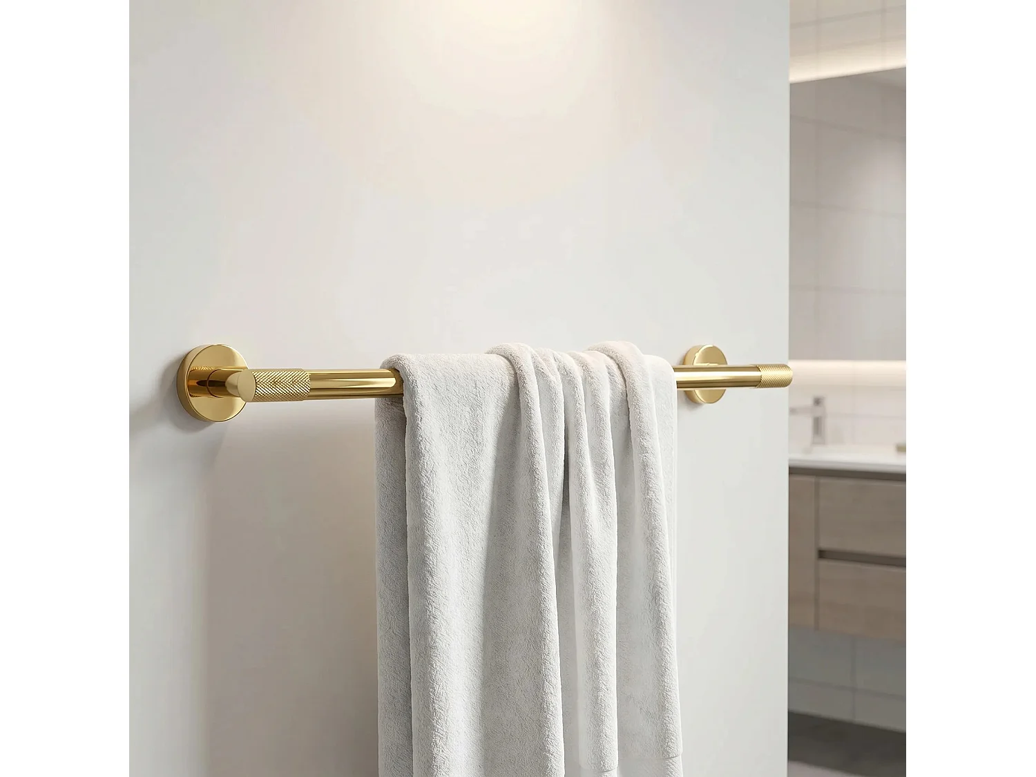 Cintre De Salle De Bain Rea 6603 Modern Gold