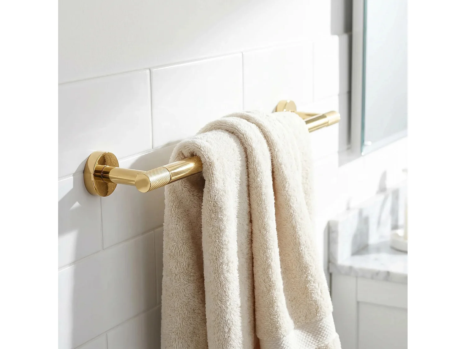 Cintre De Salle De Bain Rea 6603 Modern Gold
