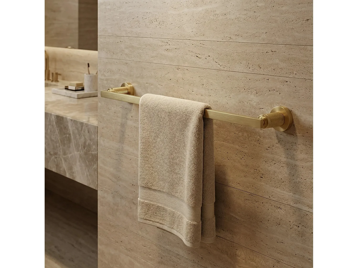 Cintre De Salle De Bain Rea 81301 Virro Brush Gold