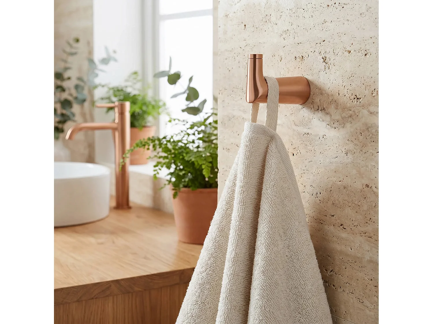 Badeværelsesbøjle Rea Vibe 16204 Brush Copper