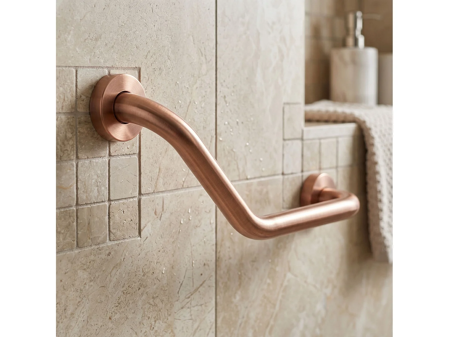 Vinkelgreb Til Badeværelse Rea 101 Brush Copper