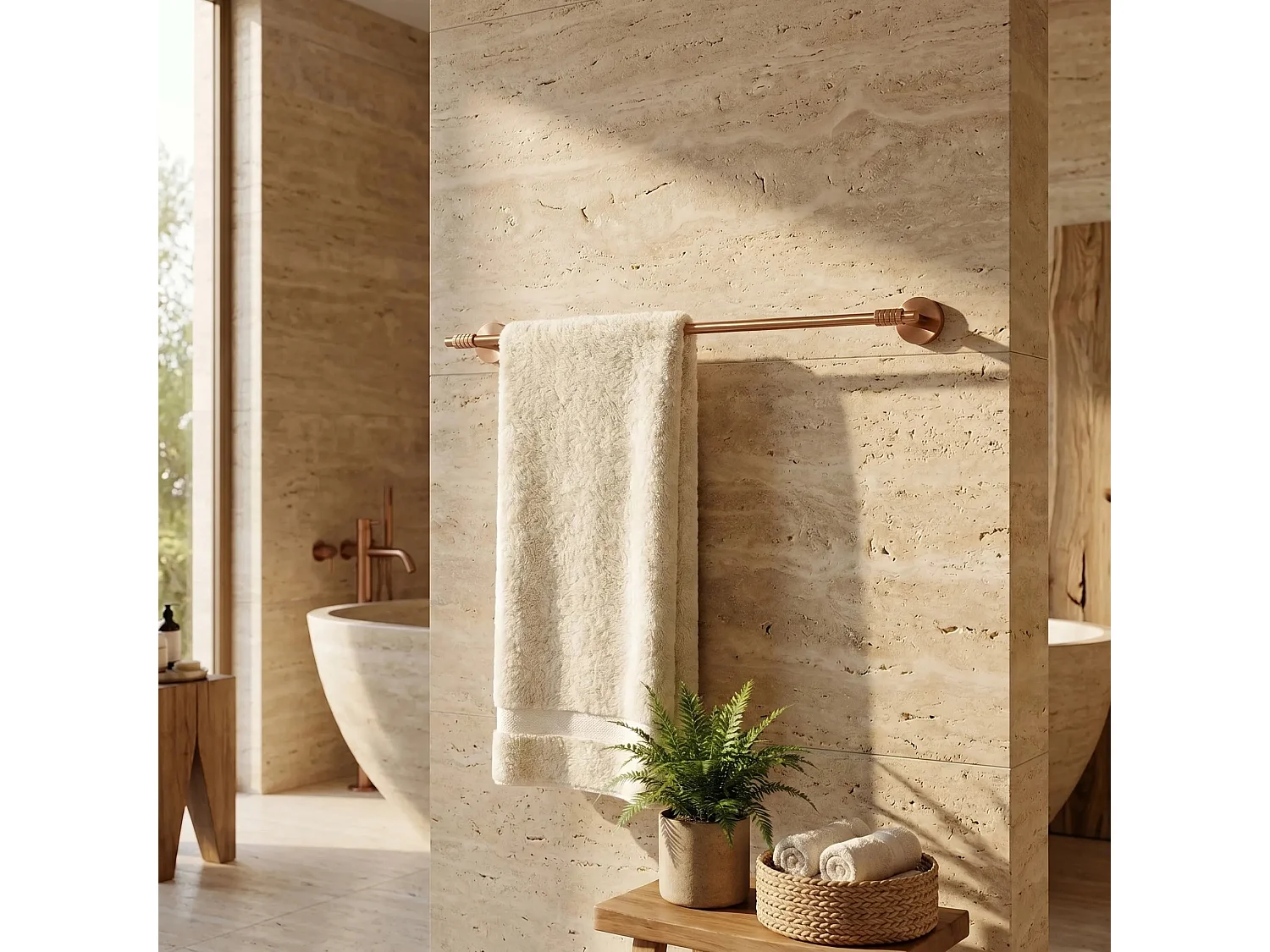 Cintre De Salle De Bain Rea Riwon 29101 Brush Copper