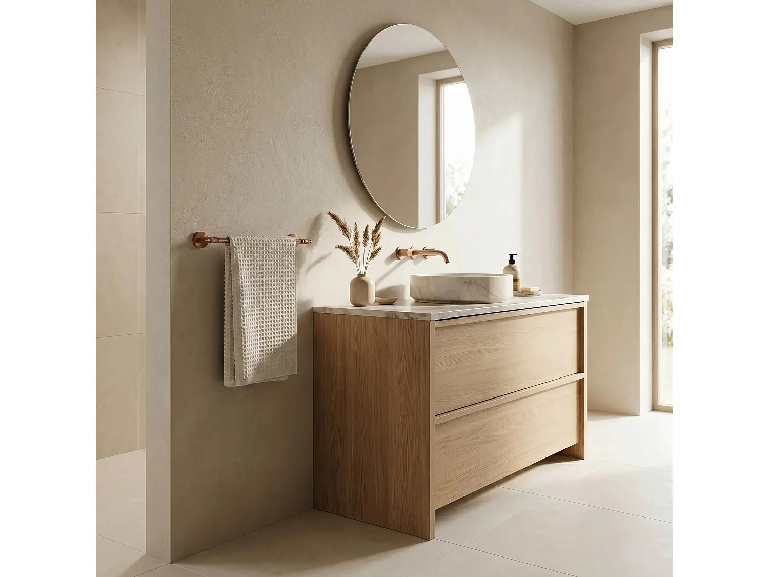Cintre De Salle De Bain Rea Riwon 29101 Brush Copper