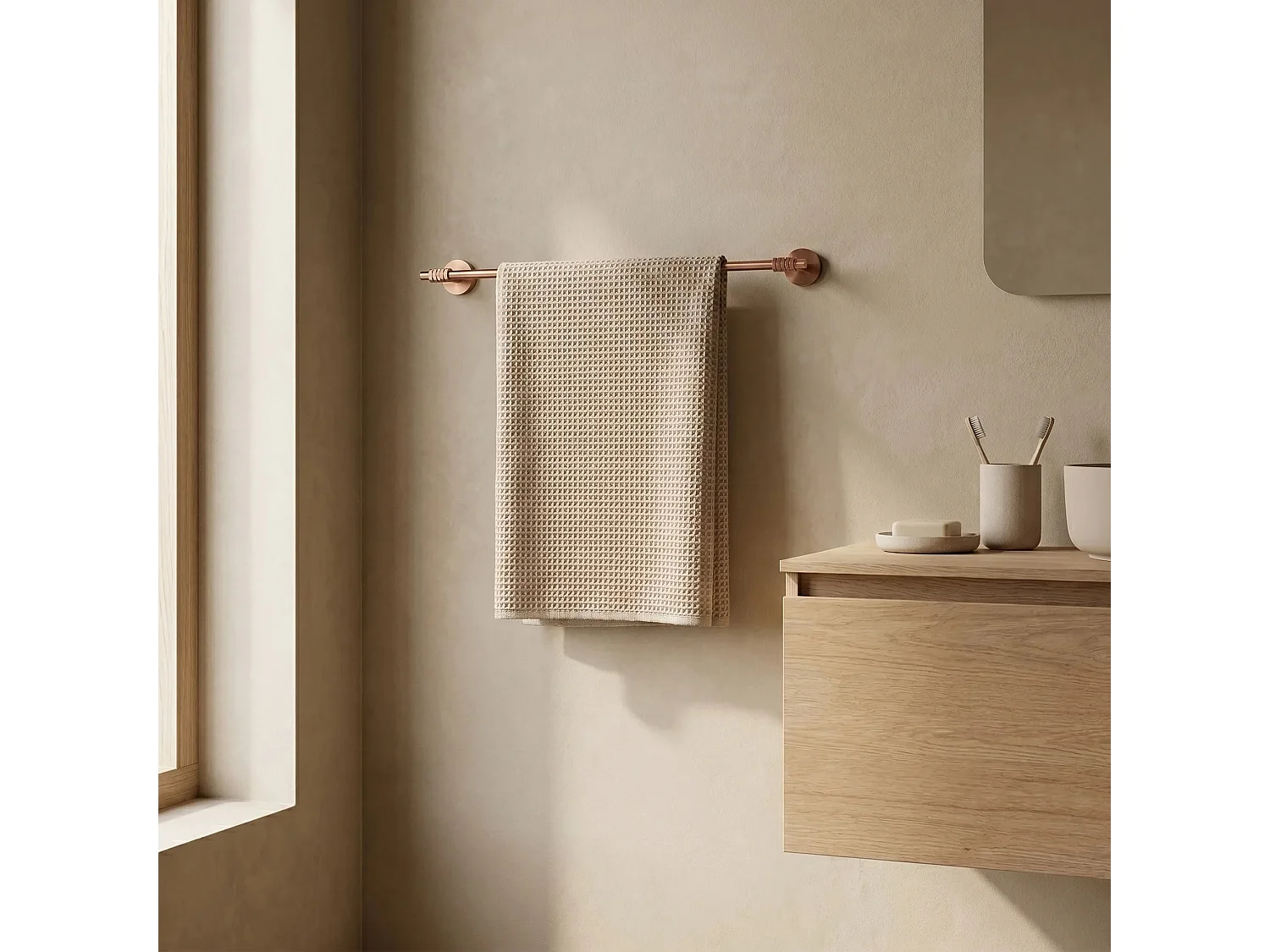 Cintre De Salle De Bain Rea Riwon 29101 Brush Copper