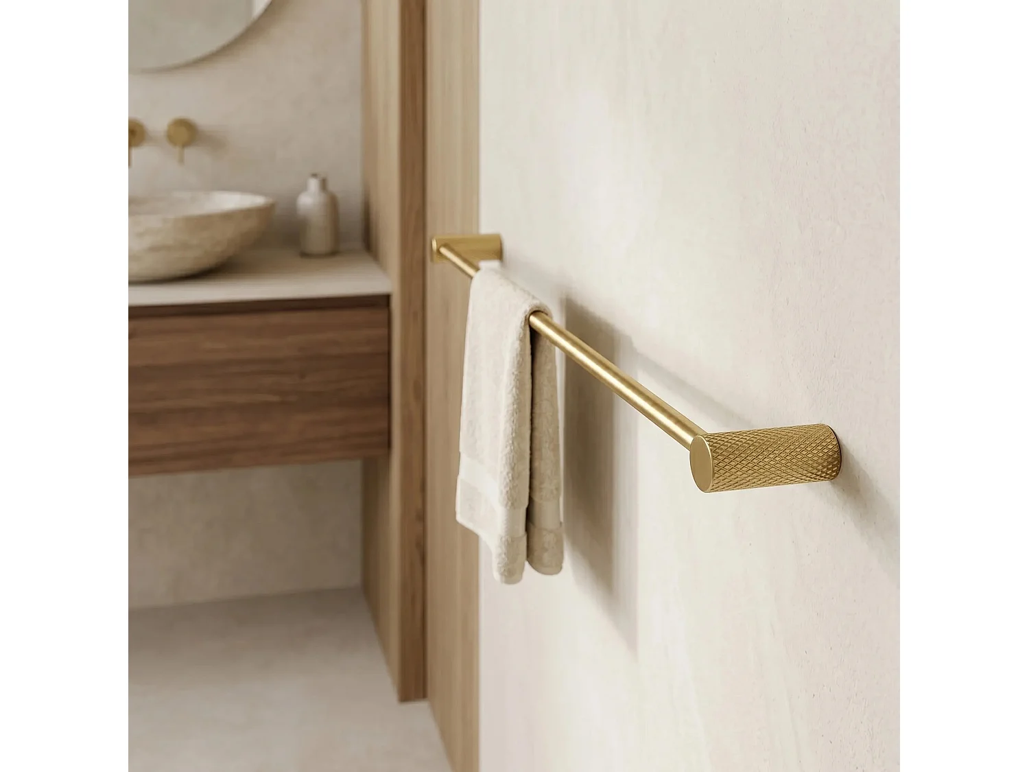 Porte-Serviette Rea Otto A62301Bg Brush Gold