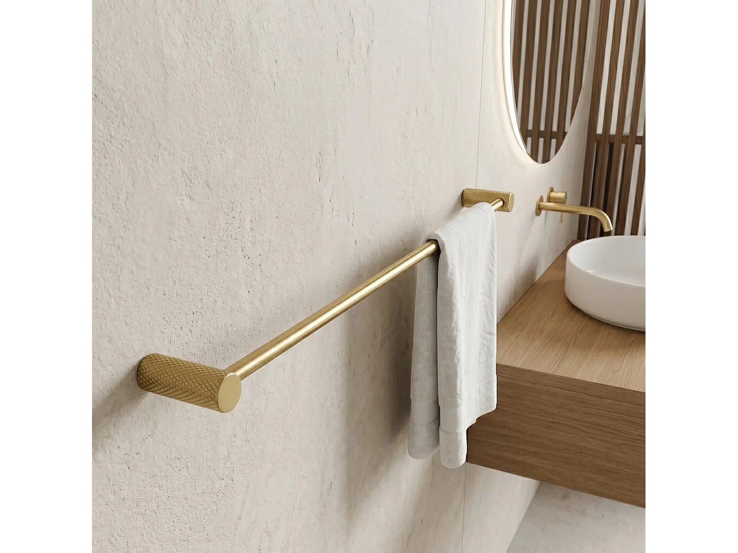 Porte-Serviette Rea Otto A62301Bg Brush Gold
