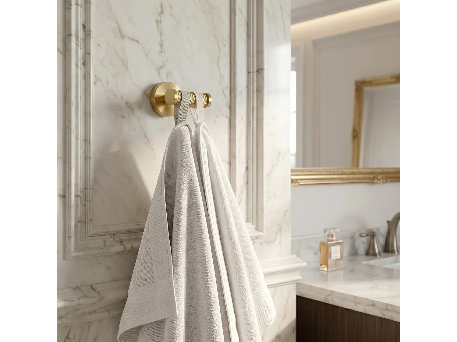 Badeværelsesbøjle Rea Modern 6612 Brush Gold