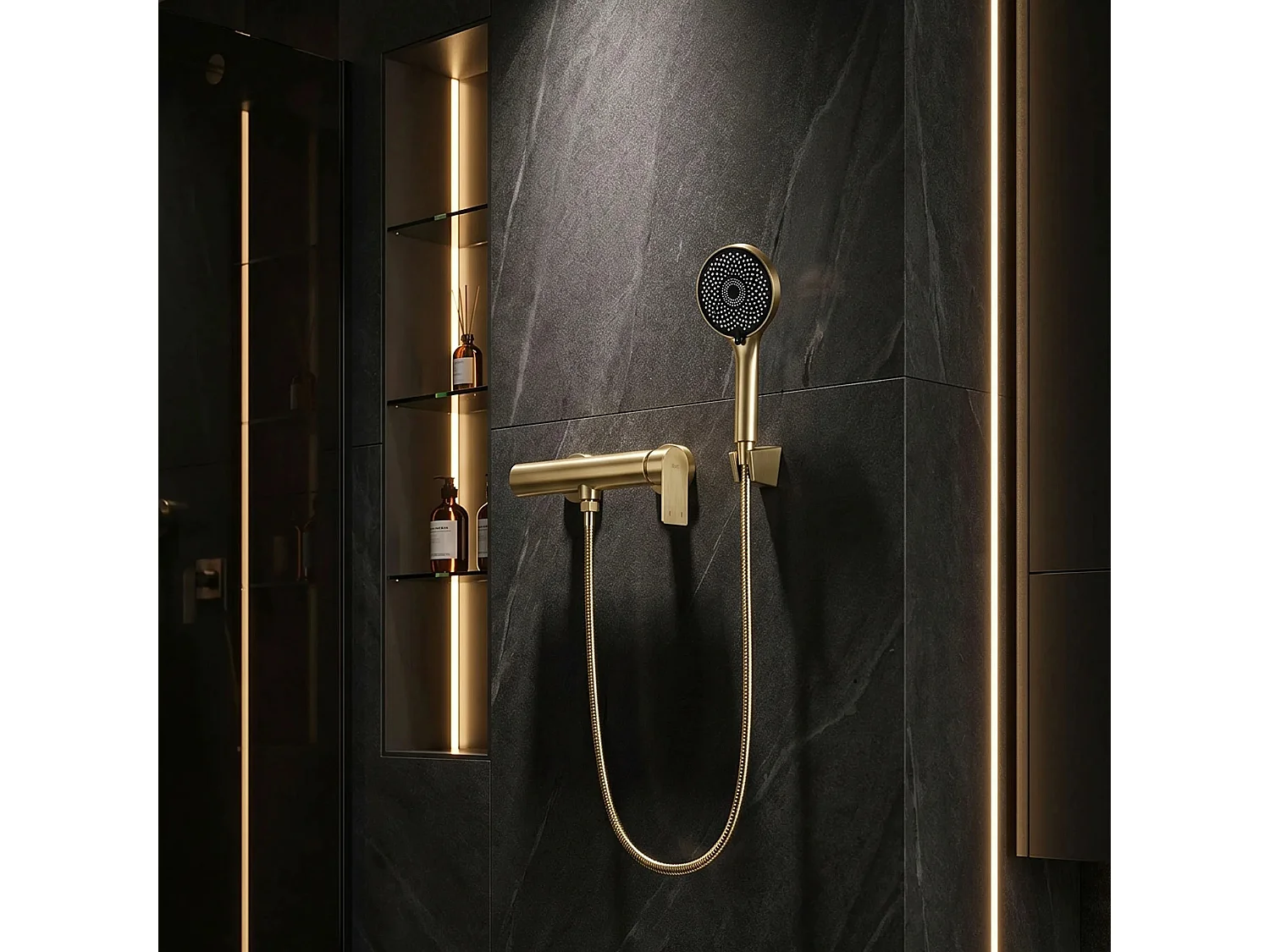 Douchekraan Rea Hunter Brush Gold