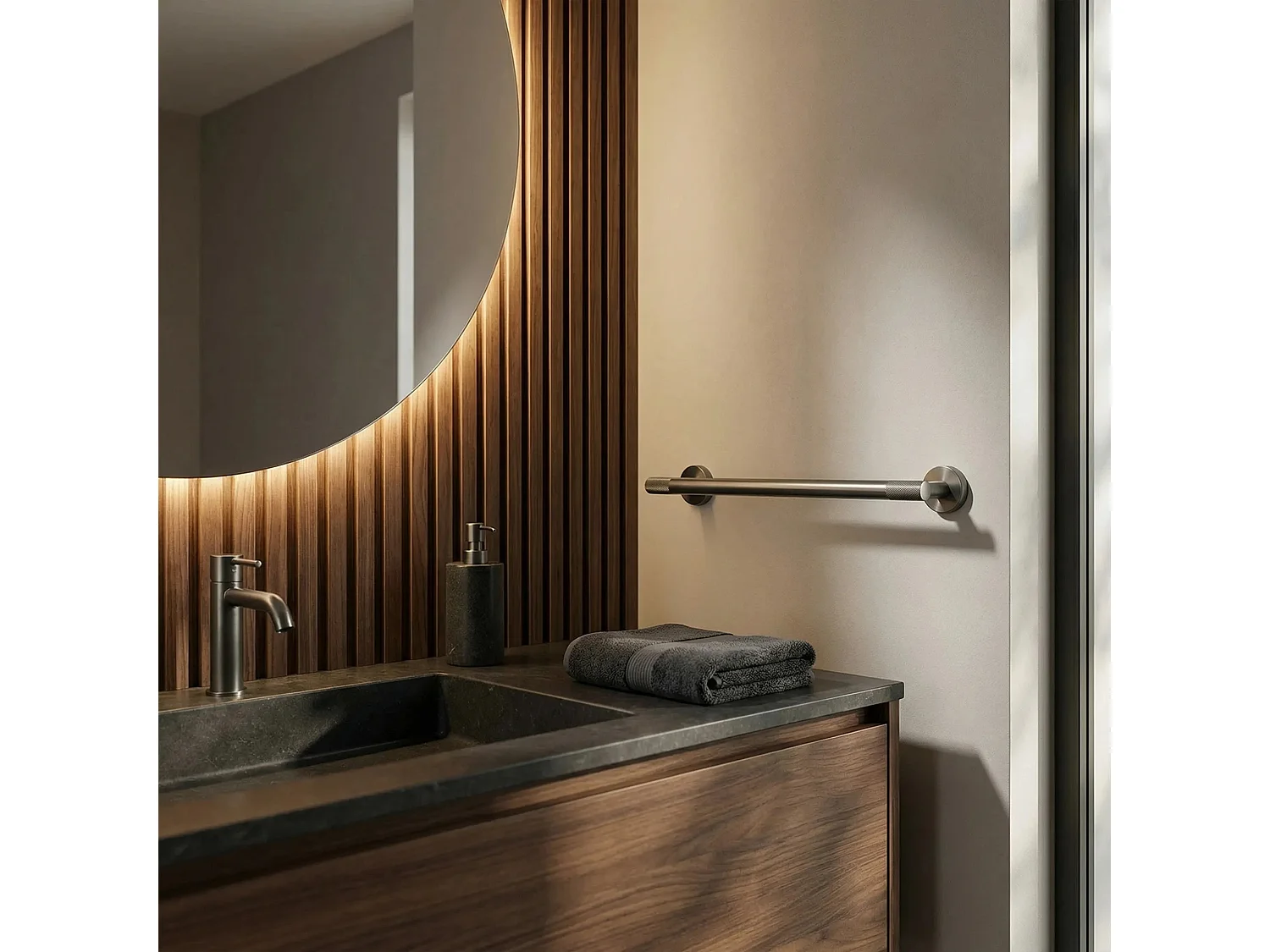 Porte-Serviettes Rea 6603 Modern Titanium