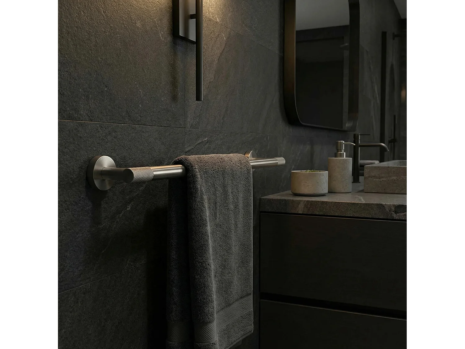 Porte-Serviettes Rea 6603 Modern Titanium