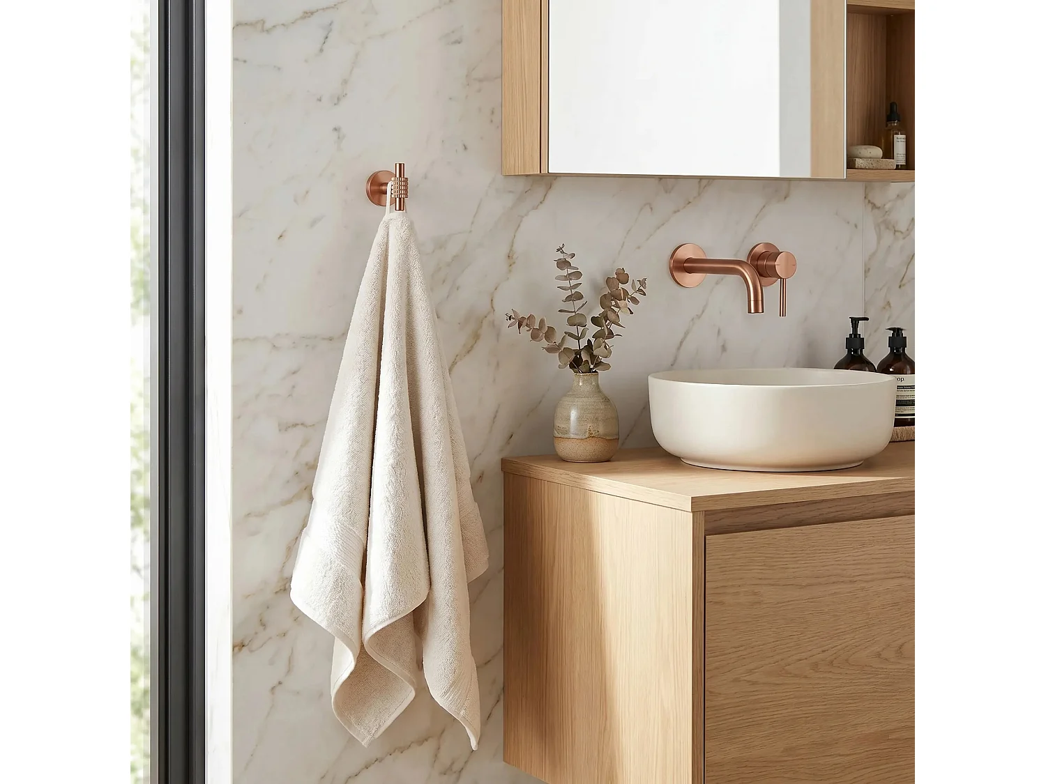 Cintre De Salle De Bain Rea Riwon 29104 Brush Copper