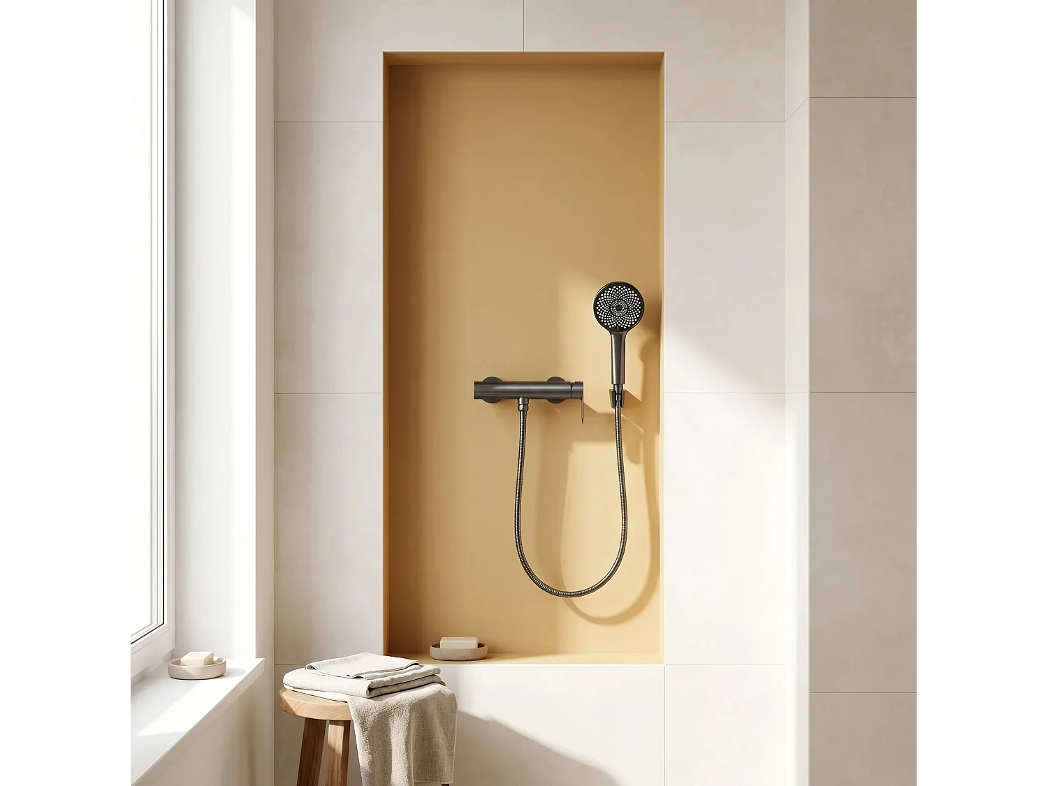 Robinet De Douche Rea Arcos Titanium