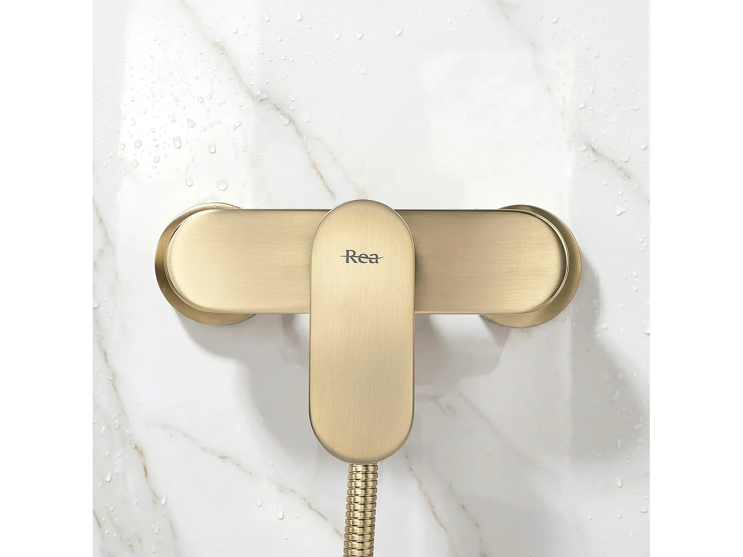 Duscharmatur Rea Drop Brush Gold