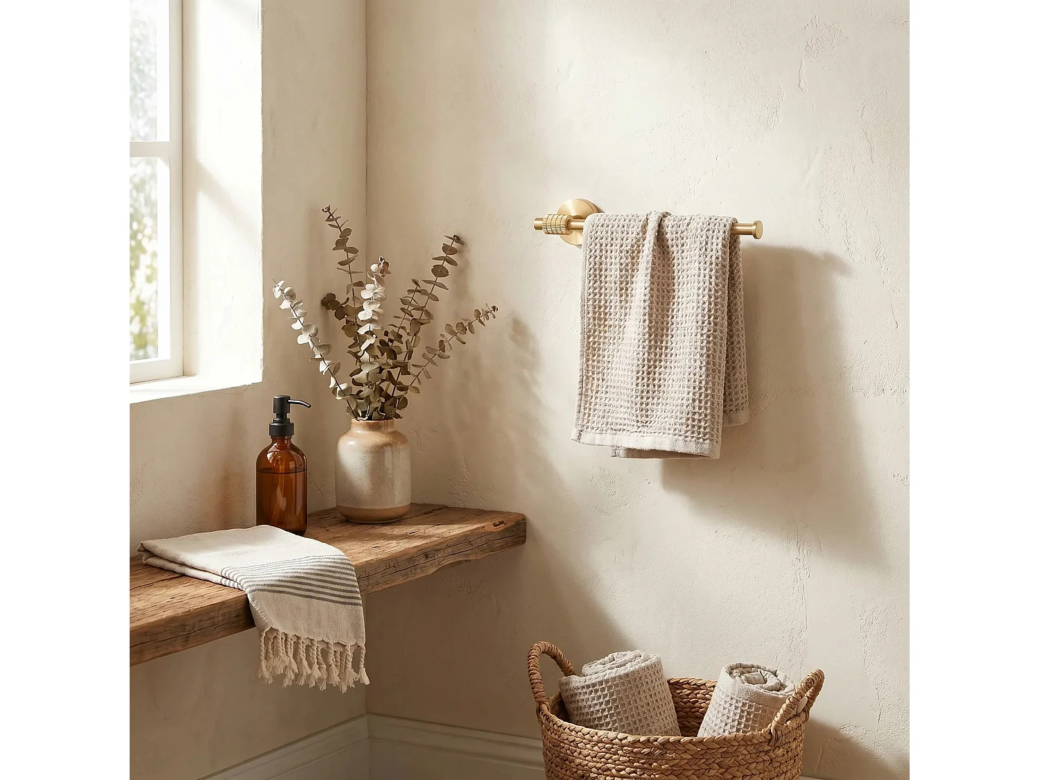 Porte-Serviettes Rea Riwon 29106 Brush Gold